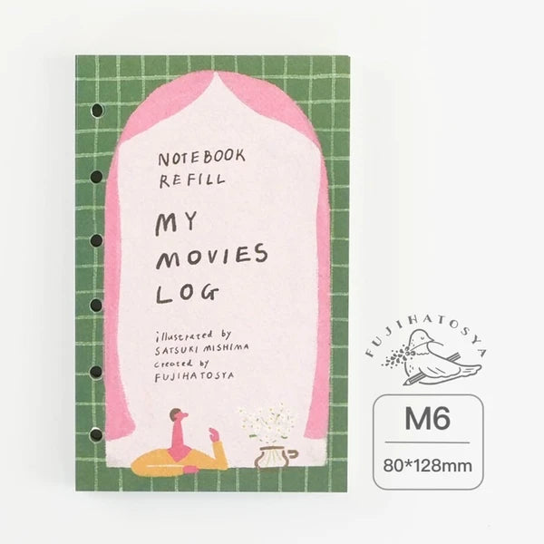 Fujihato-sha MY MOVIEs LOG Planner Refill M6 Size