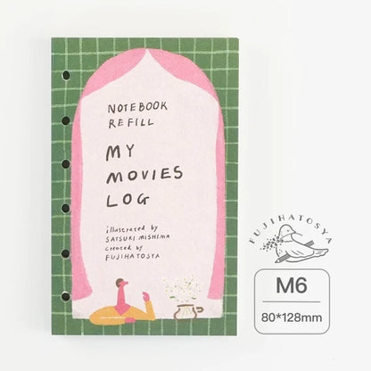 Fujihato-sha MY MOVIEs LOG Planner Refill M6 Size