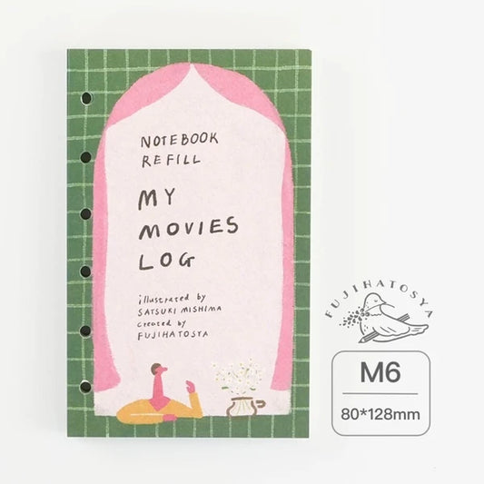 Fujihato-sha MY MOVIEs LOG Planner Refill M6 Size