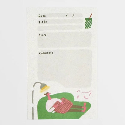 Fujihato-sha MY MOVIEs LOG Planner Refill M6 Size
