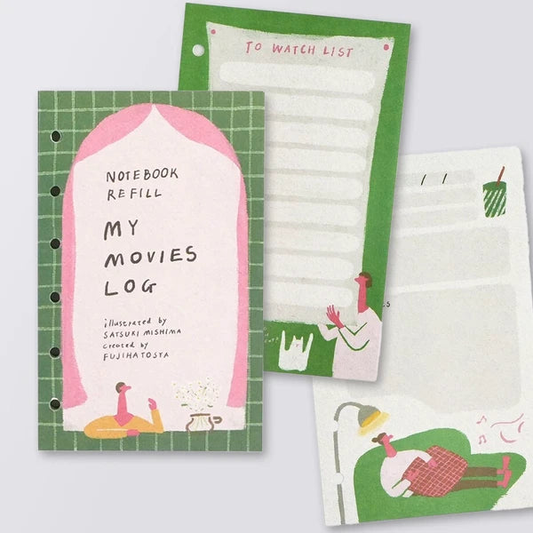 Fujihato-sha MY MOVIEs LOG Planner Refill M6 Size