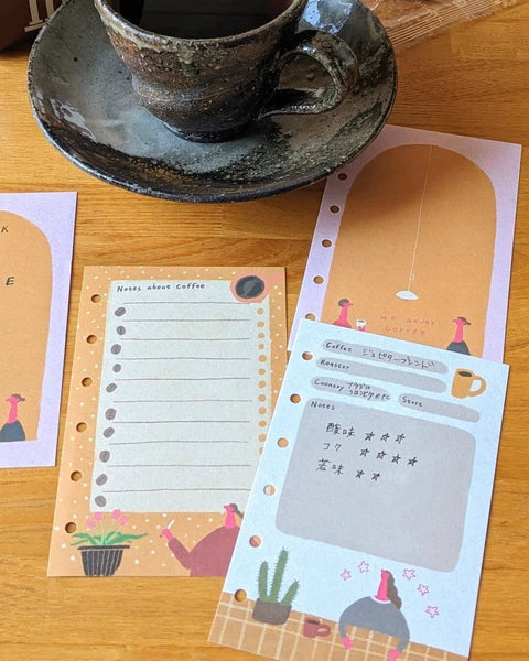 Fujihato-sha MY COFFEE LOG Planner Refill M6 Size