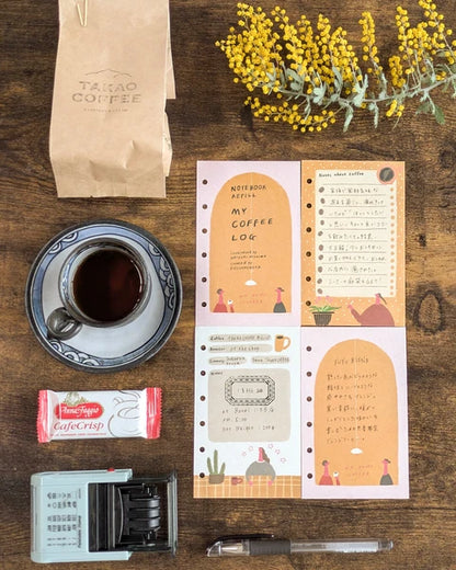 Fujihato-sha MY COFFEE LOG Planner Refill M6 Size