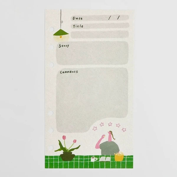 Fujihato-sha MY MOVIEs LOG Planner Refill Bible Size