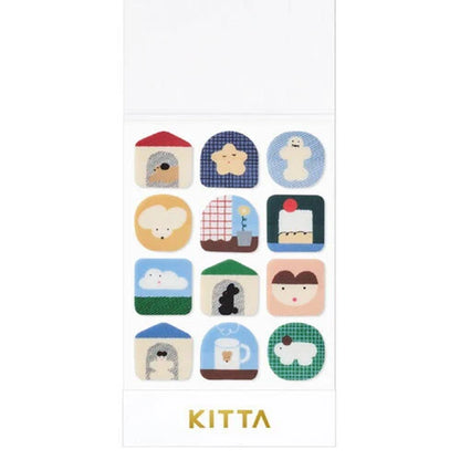 KING JIM KITTA Pre-cut Masking Tape Collection