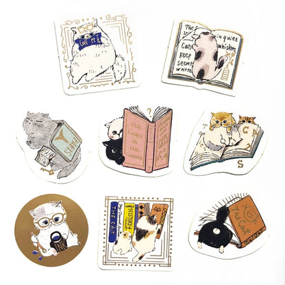 SEAL-DO PRINTING Kirapika Foil Flake Stickers - Reading Club - Additional product image