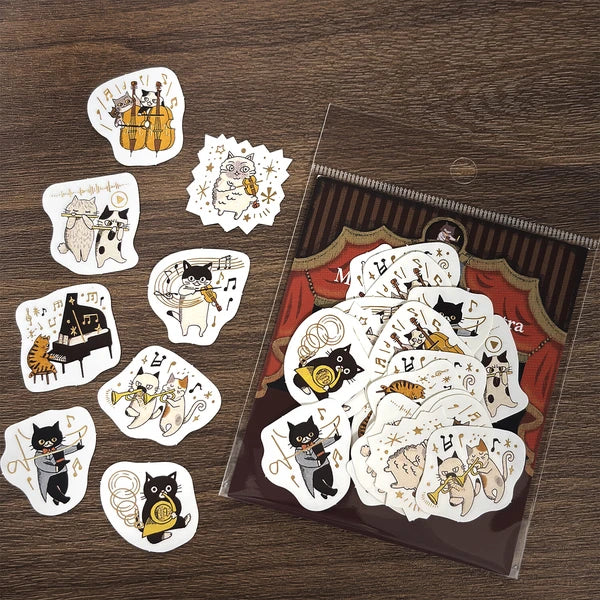 SEAL-DO PRINTING Kirapika Foil Flake Stickers - Meowphonic Orchestra - Wholesale Pack