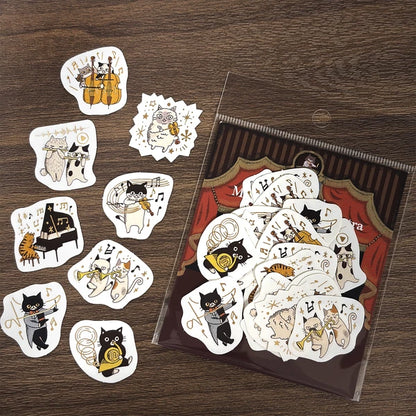 SEAL-DO PRINTING Kirapika Foil Flake Stickers - Meowphonic Orchestra - Wholesale Pack
