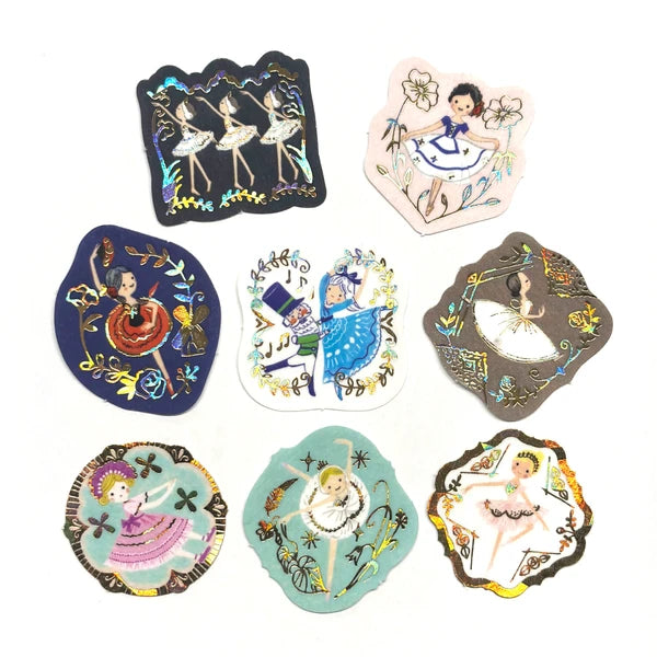 SEAL-DO PRINTING Kirapika Foil Flake Stickers - Ballet Theater - Additional product image