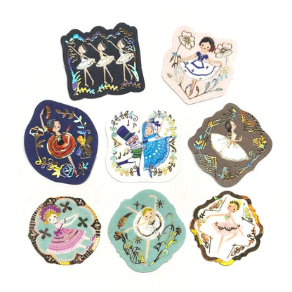 SEAL-DO PRINTING Kirapika Foil Flake Stickers - Ballet Theater - Additional product image