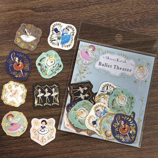 SEAL-DO PRINTING Kirapika Foil Flake Stickers - Ballet Theater - Wholesale Pack
