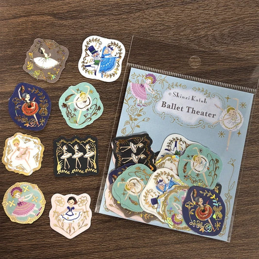 SEAL-DO PRINTING Kirapika Foil Flake Stickers - Ballet Theater - Wholesale Pack