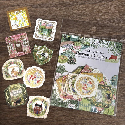 SEAL-DO PRINTING Kirapika Foil Flake Stickers - Heavenly Garden - Wholesale Pack