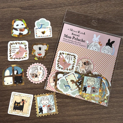 SEAL-DO PRINTING Kirapika Foil Flake Stickers - Kawaii Mon Peluche - Wholesale Pack