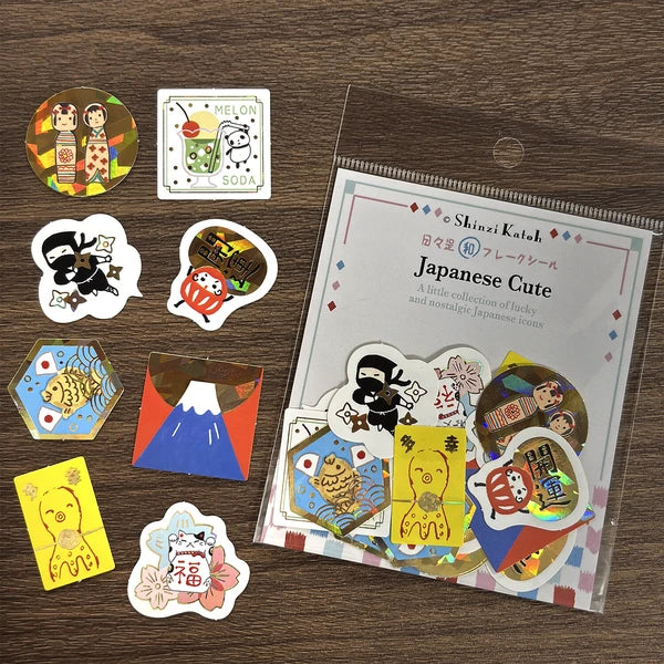 SEAL-DO PRINTING Kirapika Foil Flake Stickers - Japanese Cute - Wholesale Pack