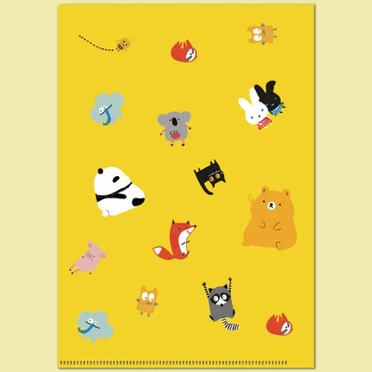 Kinose Printing Kawaii Mon Peluche Friends Clear File