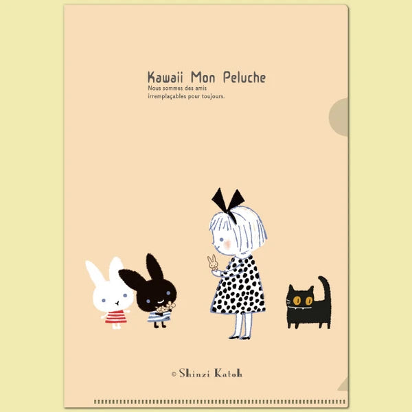 Kinose Printing Kawaii Mon Peluche cadeau Clear File