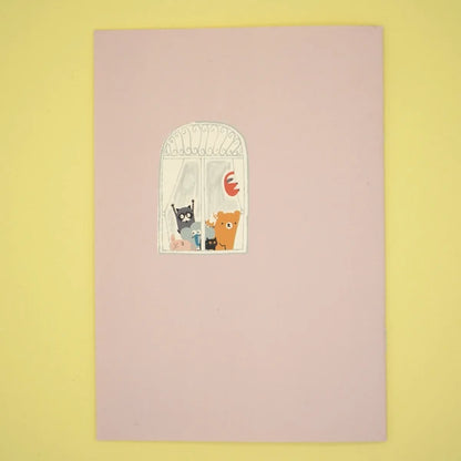 Kinose Printing Kawaii Mon Peluche reading Notebook