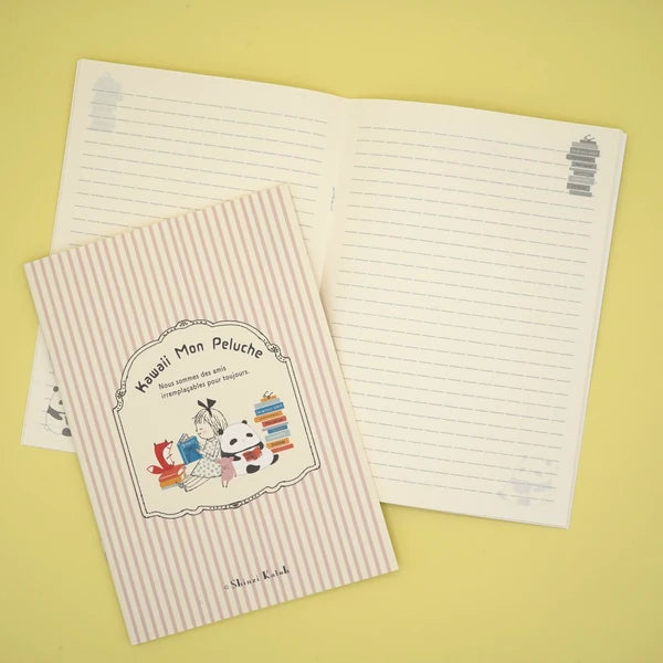 Kinose Printing Kawaii Mon Peluche reading Notebook