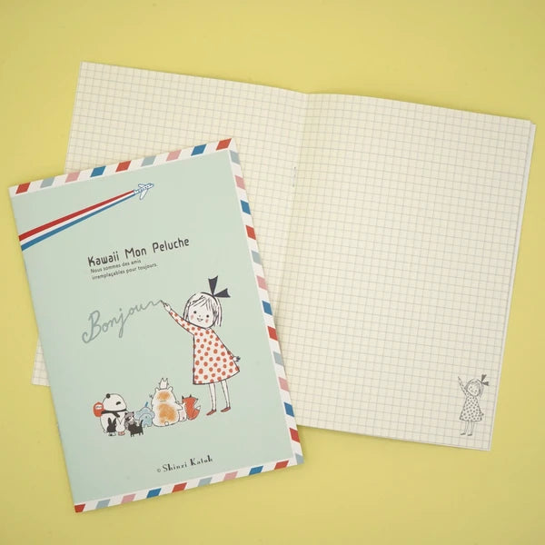 Kinose Printing Kawaii Mon Peluche bonjour Notebook