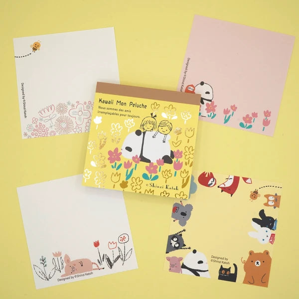Kinose Printing Kawaii Mon Peluche Bam Bam Block Memo Pad