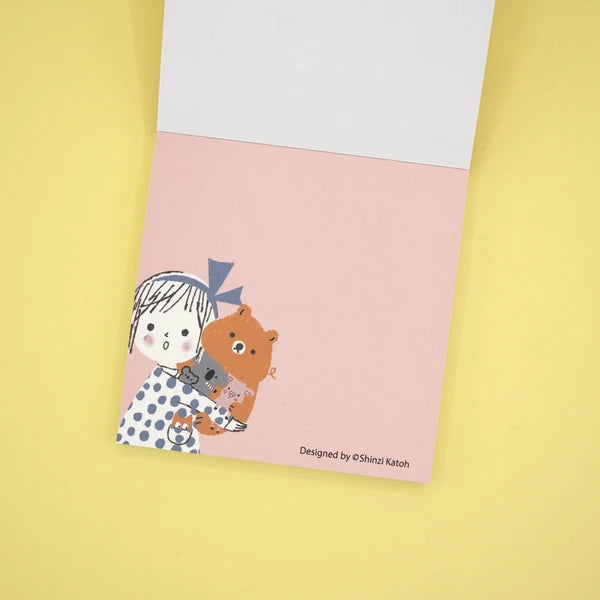 Kinose Printing Kawaii Mon Peluche Bonjour Block Memo Pad