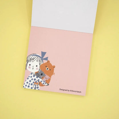 Kinose Printing Kawaii Mon Peluche Bonjour Block Memo Pad