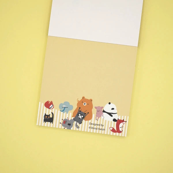 Kinose Printing Kawaii Mon Peluche Bonjour Block Memo Pad