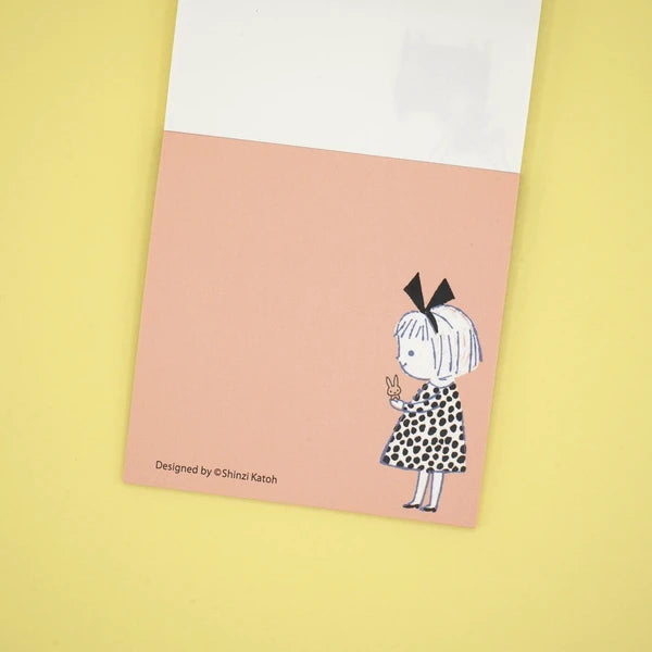 Kinose Printing Kawaii Mon Peluche Noiraud Block Memo Pad