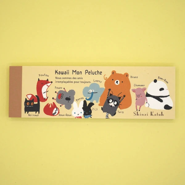 Kinose Printing Kawaii Mon Peluche Friends Mini Letter Pad