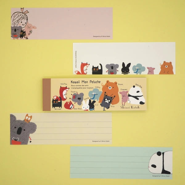 Kinose Printing Kawaii Mon Peluche Friends Mini Letter Pad