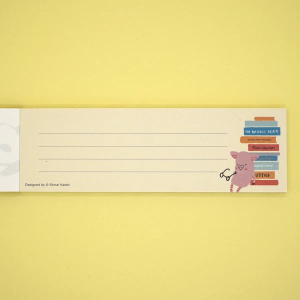 Kinose Printing Kawaii Mon Peluche Reading Mini Letter Pad