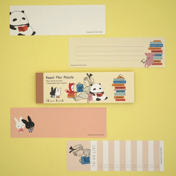 Kinose Printing Kawaii Mon Peluche Reading Mini Letter Pad