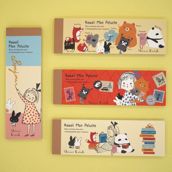 Kinose Printing Kawaii Mon Peluche Reading Mini Letter Pad