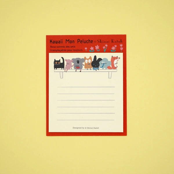 Kinose Printing Kawaii Mon Peluche Friends Sticky Notes