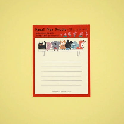 Kinose Printing Kawaii Mon Peluche Friends Sticky Notes