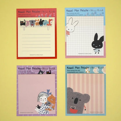 Kinose Printing Kawaii Mon Peluche Friends Sticky Notes