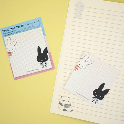 Kinose Printing Kawaii Mon Peluche Jiji & Peren Sticky Notes
