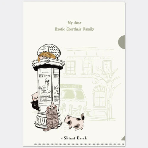 Kinose Printing My Dear Cats ACF-02083 Clear File