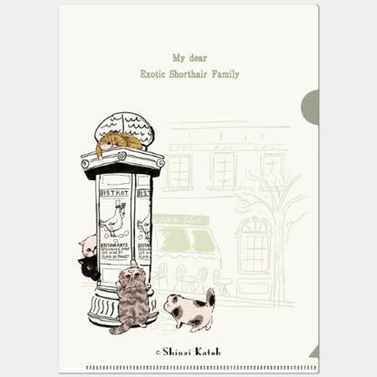 Kinose Printing My Dear Cats ACF-02083 Clear File