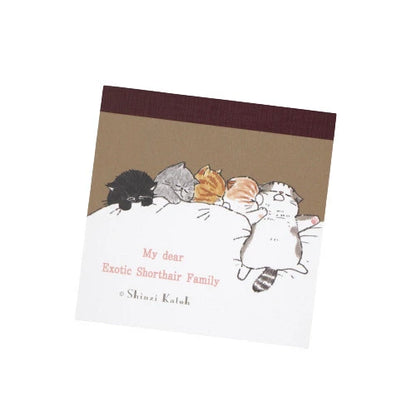 Kinose Printing My Dear Cats BM-01069 Block Memo Pad