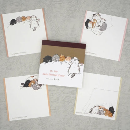 Kinose Printing My Dear Cats BM-01069 Block Memo Pad