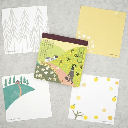Kinose Printing Literary Writing BM-01055 Block Memo Pad