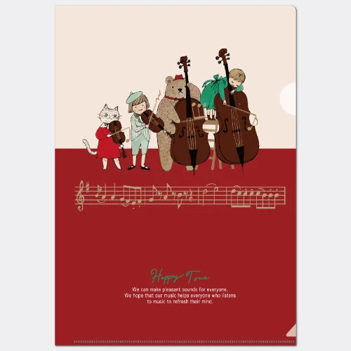 Kinose Printing Happy Tone A4 Clear File