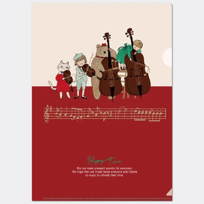 Kinose Printing Happy Tone A4 Clear File