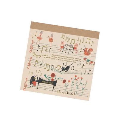Kinose Printing Happy Tone Block Memo Pad