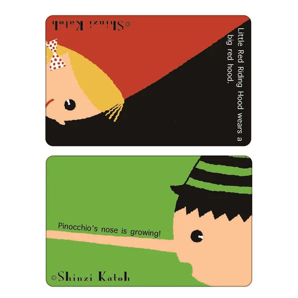 SEAL-DO PRINTING IC Card Stickers - Little Red Riding Hood and Pinocchio