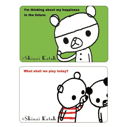 SEAL-DO PRINTING IC Card Privacy Stickers - Bear's Friend