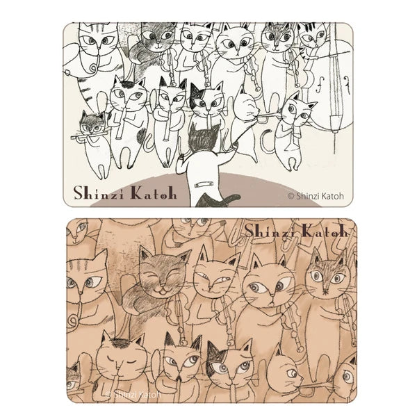 SEAL-DO PRINTING IC Card Stickers - Cat Orchestra