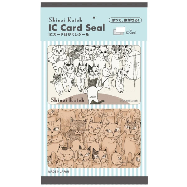 SEAL-DO PRINTING IC Card Stickers - Cat Orchestra
